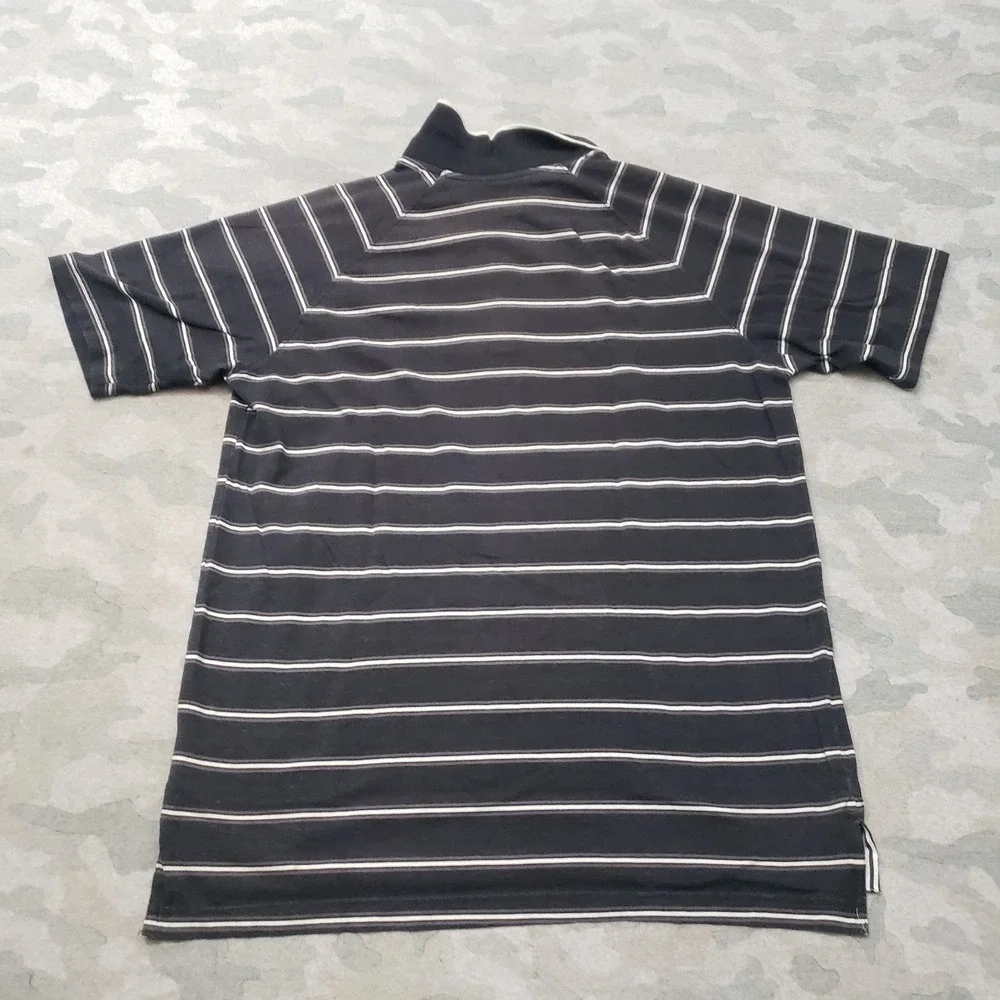 Vintage Nike Sportswear Polo Shirt Mens Large Y2k Black Short Sleeve Golf